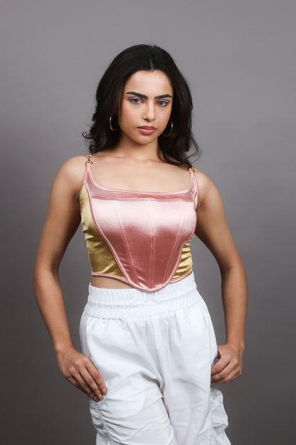 Rose Gold Chain Corset